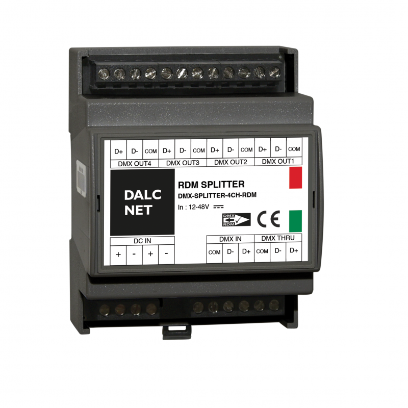 DMX Splitter 4 Channel, Architectural Dimming, Lighting Control Panels