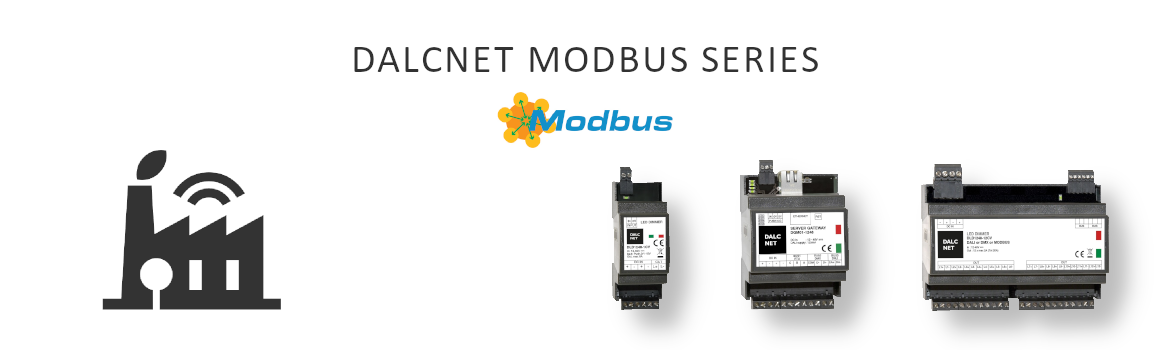 Dimmer e centraline di controllo Dalcnet con bus Modbus