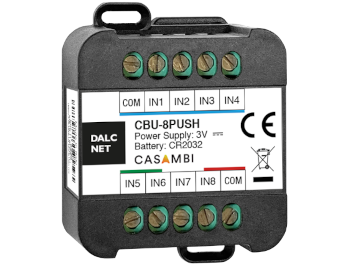 Dimmer LED Dalcnet CBU-8PUSH per applicazioni CASAMBI