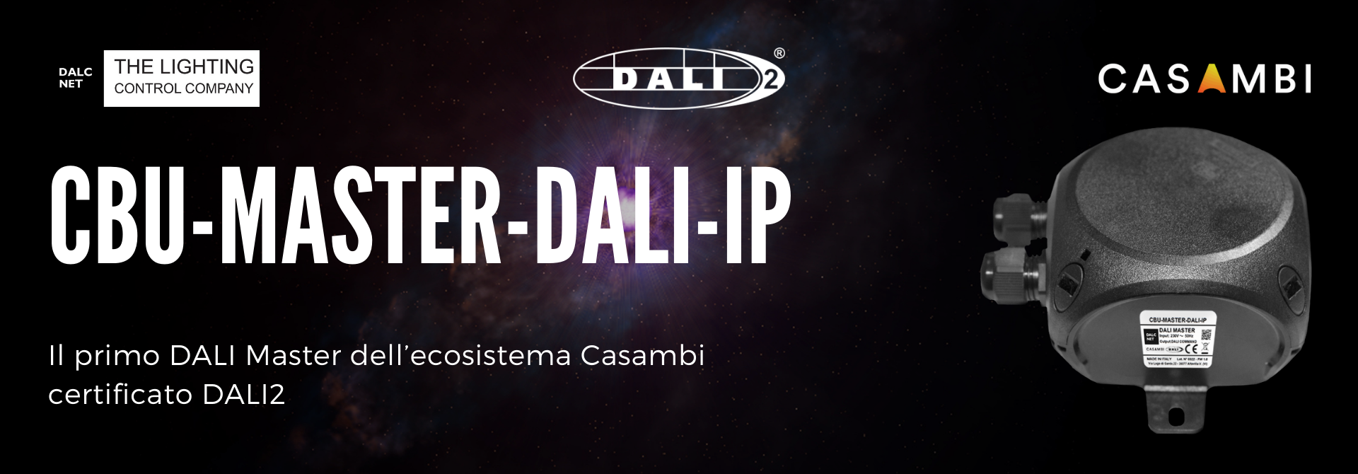 Il primo DALI Master dell'ecosistema Casambi certificato DALI2